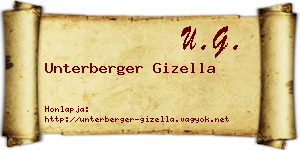 Unterberger Gizella névjegykártya